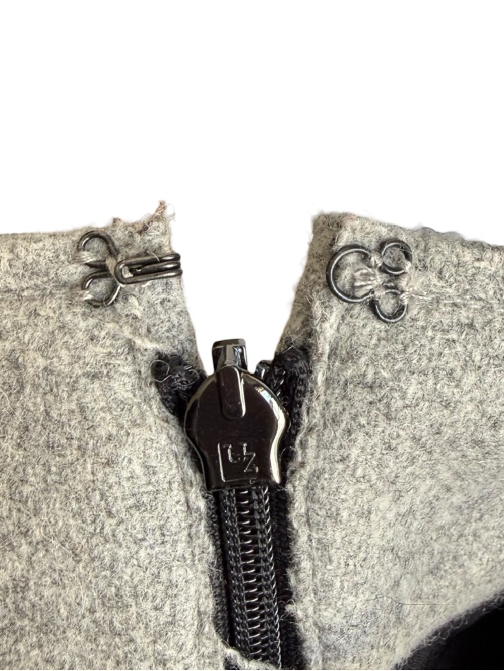 MSGM Pleated Circle Flare Mini Skirt Women’s Size Medium 40 EU Gray Wool Blend - Picture 5 of 10